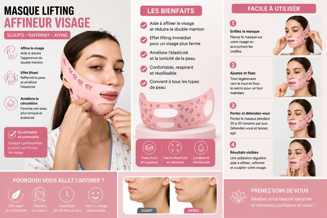 Masque lifting affineur visage